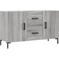 Syfax Sideboard Grau Sonoma 100x36x60 cm Holzwerkstoff