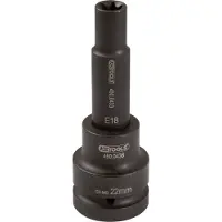Ks Tools 450.0451, Buchse, 3/4", 1 Kopf/Köpfe, E18, Chrom-Molybdän-Stahl, Chrom