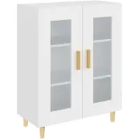 Syfax Sideboard Weiß 69,5x34x90 cm Holzwerkstoff