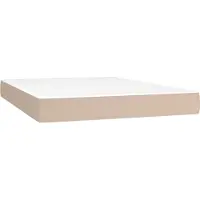 Syfax Taschenfederkernmatratze Mittel Cappuccino 140x200x20 cm Kunstleder