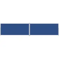 Syfax Seitenmarkise Ausziehbar Blau 220x1000 cm