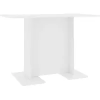 Syfax Esstisch Weiß 110x60x75 cm Holzwerkstoff