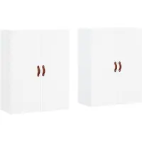 Syfax Wandschränke 2 Stk. Weiß 69,5x34x90 cm