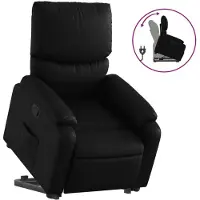 Sonstiges Relaxsessel mit Aufstehhilfe Schwarz Kunstleder