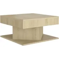 Syfax Couchtisch Sonoma-Eiche 57x57x30 cm Holzwerkstoff