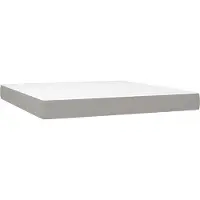 Syfax Taschenfederkernmatratze Mittel Hellgrau 160x200x20 cm Stoff