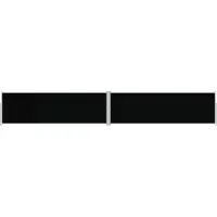 Syfax Seitenmarkise Ausziehbar Schwarz 160x1000 cm