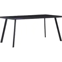 Syfax Esstisch Schwarz 180 x 90 x 75 cm Hartglas