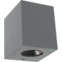 Nordlux LED-Außenwandlampe Canto Kubi 2, 10 cm, grau