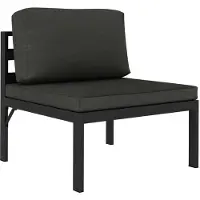Syfax Modular-Sofa-Mittelteil mit Kissen Aluminium Anthrazit