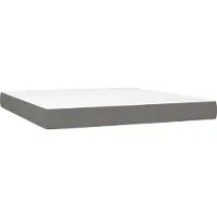 Syfax Taschenfederkernmatratze Mittel Dunkelgrau 160x200x20 cm Stoff