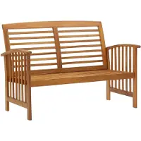 The Living Store Gartenbank 119 cm Massivholz Akazie