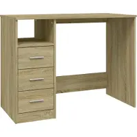 Syfax Schreibtisch mit Schubladen Sonoma-Eiche 102x50x76 cm