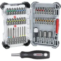 Bosch Extra Hard Set, 44+1‐tlg. im Pick and Click-Koffer
