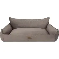 Sellbee Hundebett Hundekorb Hundesofa Hundekissen Tierbett Schlafplatz Hundematratze für Haustier Hunde Waschbar - Joker - 132 x 106 cm [Größe: XXXL] - Braun Fancy