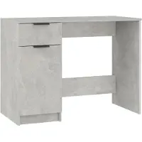 Syfax Schreibtisch Betongrau 100x50x75 cm Holzwerkstoff