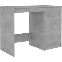 Syfax Schreibtisch Betongrau 100x50x76 cm Holzwerkstoff