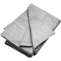 Syfax Abdeckplane 180 g/m² 4x6 m Grau HDPE