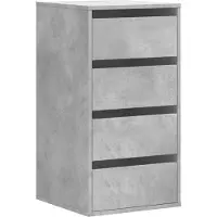 Syfax Kommode Betongrau 40x41x76 cm Holzwerkstoff