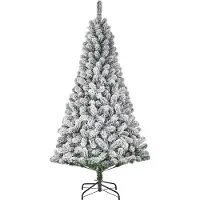 Black Box Trees Millington Künstlicher Weihnachtsbaum mit Schnee – Christmas Tree H230 x Ø127 cm – Grün Frosted