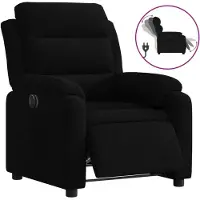 Syfax Relaxsessel Elektrisch Schwarz Samt