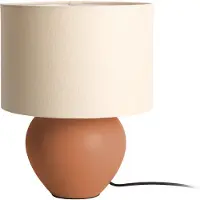 Leitmotiv Tischlampe ALMA mit keramischem Fuß, Ø 25 cm