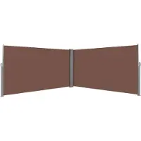 Syfax Ausziehbare Seitenmarkise 160×600 cm Braun