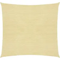 The Living Store Sonnensegel 160 g/m² Beige 6x6 m HDPE