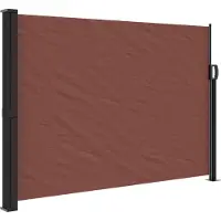 Syfax Seitenmarkise Ausziehbar Braun 140x300 cm