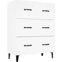 Syfax Sideboard Weiß 69,5x34x90 cm Holzwerkstoff
