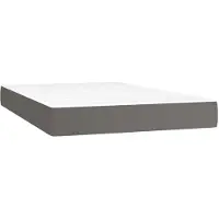 Syfax Taschenfederkernmatratze Mittel Grau 120x200x20 cm Kunstleder