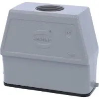Harting Han 16A Tüllengehäuse hoch, 1xM25 gerader Kabelabgang, für 1 Bügel (am Unterteil) Verschraubung M25