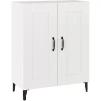 Syfax Sideboard Weiß 69,5x34x90 cm Holzwerkstoff