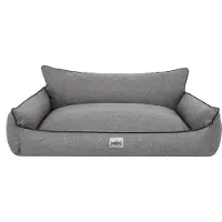 Sellbee Hundebett Hundekorb Hundesofa Hundekissen Tierbett Schlafplatz Hundematratze für Haustier Hunde Waschbar - Joker - 132 x 106 cm [Größe: XXXL] - Graphit Ökoleinen