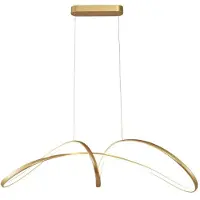 Zuma Line LED-Pendelleuchte 2800 lm 3000+4000+6000K Gold FERMI20026P-GD