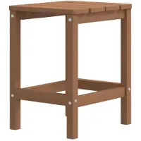 Syfax Adirondack-Gartentisch Braun 38x38x46 cm HDPE