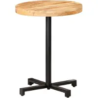 Syfax Bistrotisch Rund Ø60x75 cm Raues Mangoholz
