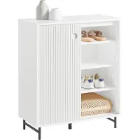 SoBuy FSB62-W Schuhschrank Küchenschrank Sideboard Kommode Aufbewahrungsschrank