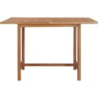 Syfax Garten-Esstisch 110x110x75 cm Massivholz Teak