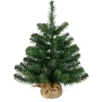 Triumph tree Black Box Trees Alpine Künstlicher Weihnachtsbaum in Jutesack - H60 x Ø51 cm - Grün