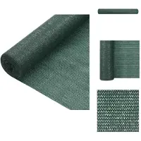 vidaXL Zaunblende Grün 3,6x10 m HDPE 75 g/m² - Sonnenschirme & Sonnenschutze