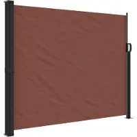 Syfax Seitenmarkise Ausziehbar Braun 160x300 cm