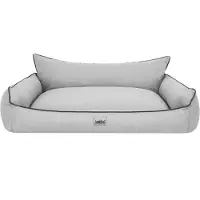 Sellbee Hundebett Hundekorb Hundesofa Hundekissen Tierbett Schlafplatz Hundematratze für Haustier Hunde Waschbar - Joker - 82 x 63 cm [Größe: XL] - Asche Ökoleinen