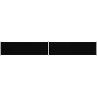 Syfax Seitenmarkise Ausziehbar Schwarz 180x1200 cm
