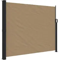 Syfax Seitenmarkise Ausziehbar Taupe 160x600 cm