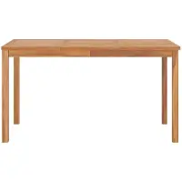 Syfax Garten-Esstisch 140x80x77 cm Massivholz Teak