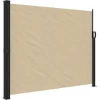 Syfax Seitenmarkise Ausziehbar Beige 160x300 cm
