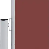 Syfax Seitenmarkise Ausziehbar Braun 220x1000 cm