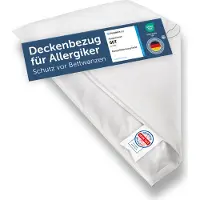 Blumtal Milbenbezug Decke 140x200 cm - Allergiker Milbenbezug für Decken