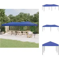 vidaXL Partyzelt Faltbar Blau 3x6 m - Pavillons & Partyzelte